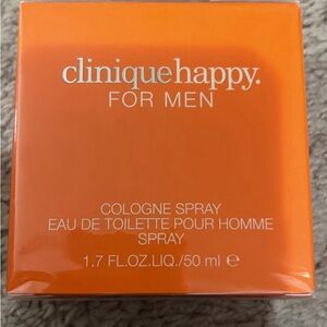 Clinique happy for men cologne spray 1.7 ounces new inbox never opened